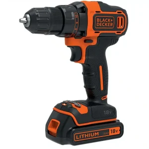Perceuse visseuse 2 vitesses sans fil 18V + batterie BLACK et DECKER