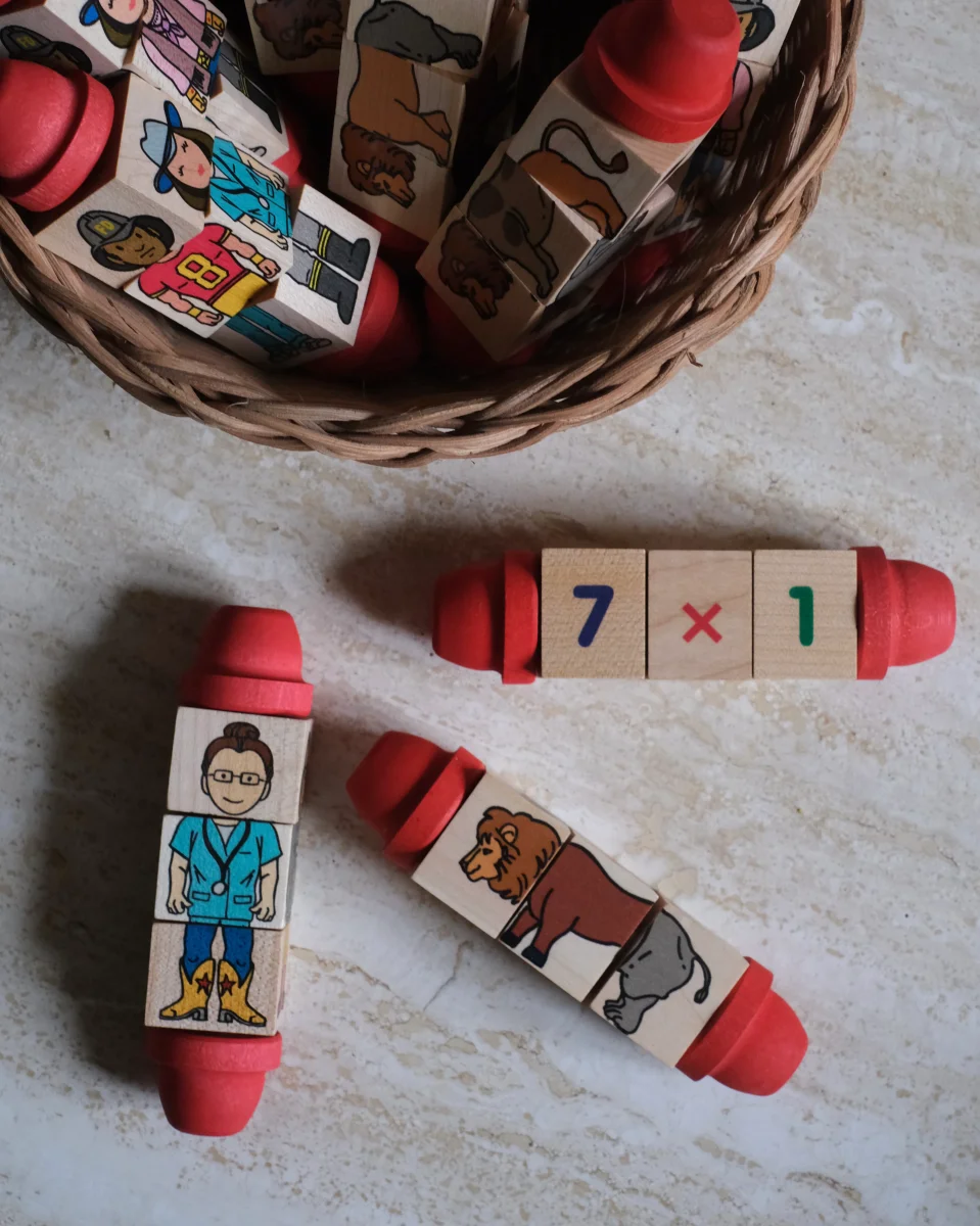 Jeu rotatif en bois – Image 3