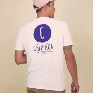 T-shirt blanc logo backprint